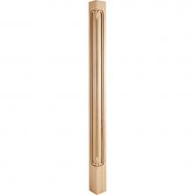 Hardware Resources CP-1-42OK - 2-3/4'' W x 2-3/4'' D x 42'' H Oak Acanthus Corner Post