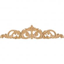Hardware Resources ONL-02-20CH - 20'' W x 3/4'' D x 4-1/4'' H Cherry Acanthus Onlay