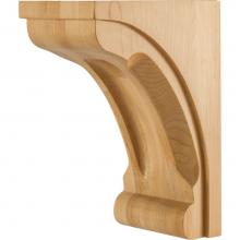 Hardware Resources COR41-2-ALD - 5'' W x 7'' D x 10'' H Alder Scooped Corbel