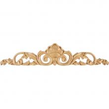 Hardware Resources ONL-01-20CH - 20'' W x 3/4'' D x 4'' H Hand Carved Cherry Shell Onlay