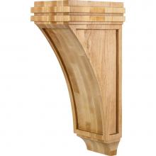 Hardware Resources COR22-2RW - 5'' W x 7'' D x 14'' H Rubberwood Mission Corbel