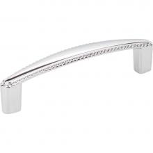 Hardware Resources Z115-96PC - 96 mm Center-to-Center Polished Chrome Rope Detailed Lindos Cabinet Pull