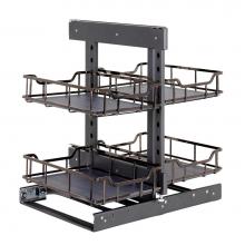 Hardware Resources SWS-BCFH15BN - STORAGE WITH STYLE  Black Nickel 15'' Full-Height Blind Corner Organizer