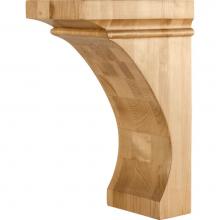 Hardware Resources COR44-3-RW - 5'' W x 8'' D x 12'' H Rubberwood Cove Corbel
