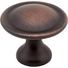 Hardware Resources 647DBAC - 1-1/8'' Diameter Brushed Oil Rubbed Bronze Button Watervale Cabinet Mushroom Knob
