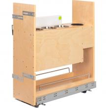 Hardware Resources KBPO-8SC - ''No Wiggle'' 8'' Magnetic Knife Organizer Soft-close Pullout