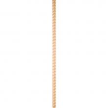 Hardware Resources RMH58TPOP-8 - Tight Twist Rope Moulding Half Round