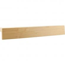 Hardware Resources LR005-F-POP - 2-1/8'' D x 2'' H Poplar Frameless Shaker Light Rail Moulding