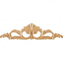Hardware Resources APL-02-20-CH - 20'' W x 1/4'' D x 5-1/2'' H Hand Carved Cherry Shell Onlay