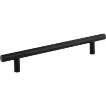 Hardware Resources 218SSMB - 160 mm Center-to-Center Hollow Matte Black Stainless Steel Naples Cabinet Bar Pull