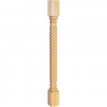 Hardware Resources P3-3MP - 3'' W x 3'' D x 35-1/2'' H Hard Maple Rope Post