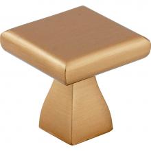 Hardware Resources 449SBZ - 1'' Overall Length Satin Bronze Square Hadly Cabinet Knob