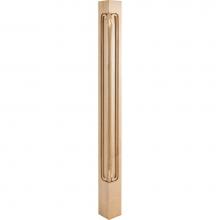 Hardware Resources CP-1MP - 2-3/4'' W x 2-3/4'' D x 35-1/2'' H Hard Maple Acanthus Corner Post