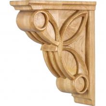 Hardware Resources COR6-2ALD - 3'' W x 8'' D x 10'' H Alder Celtic Weave Art Deco Corbel