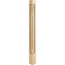 Hardware Resources CP-2ALD - 2-3/4'' W x 2-3/4'' D x 35-1/2'' H Alder Grape Corner Post