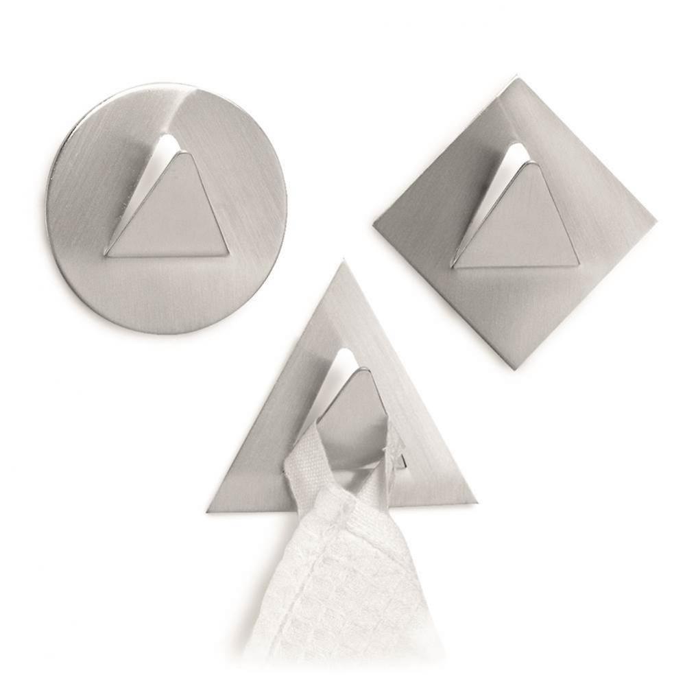 WHILE STOCKS LAST - Cox Towel Hook Self Adhesive 3 Assorted - Stainless Steel