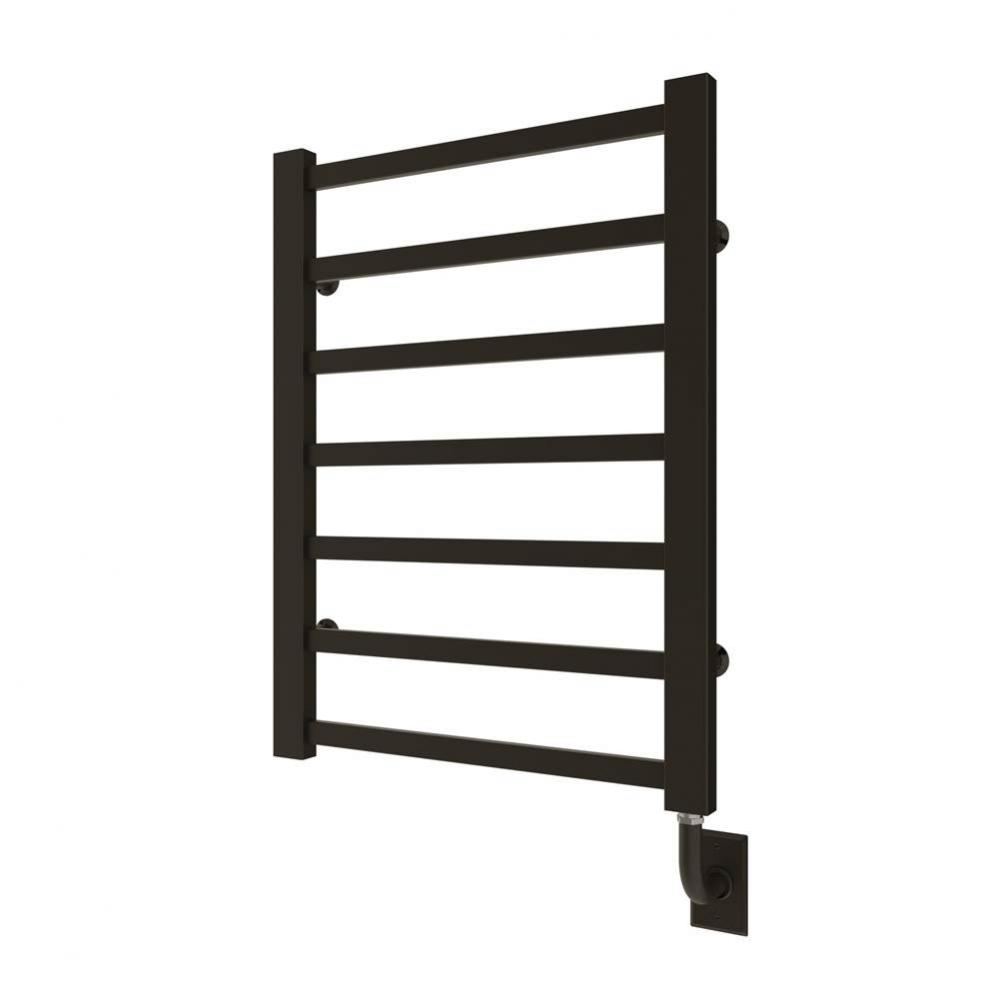 23.5''x31'' Milano Hydronic Towel Warmer - Matte Black