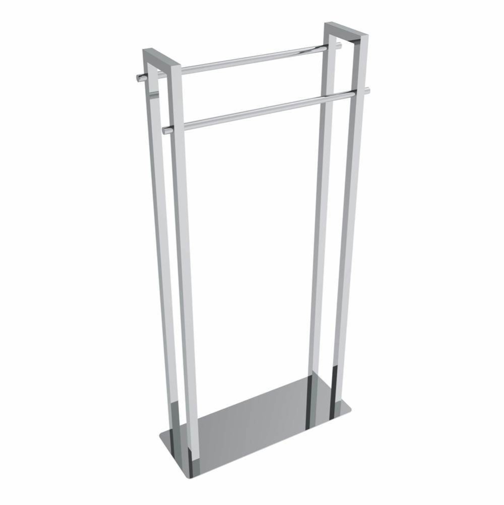 Square Freestanding Towel Stand - Chrome