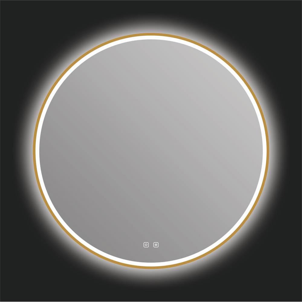 Denver 36'' LED Mirror - Brushed Gold