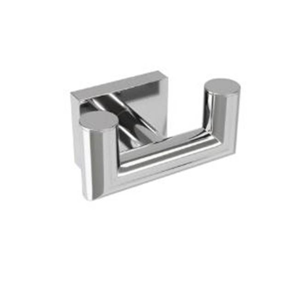 Crater Double Towel Hook - Chrome