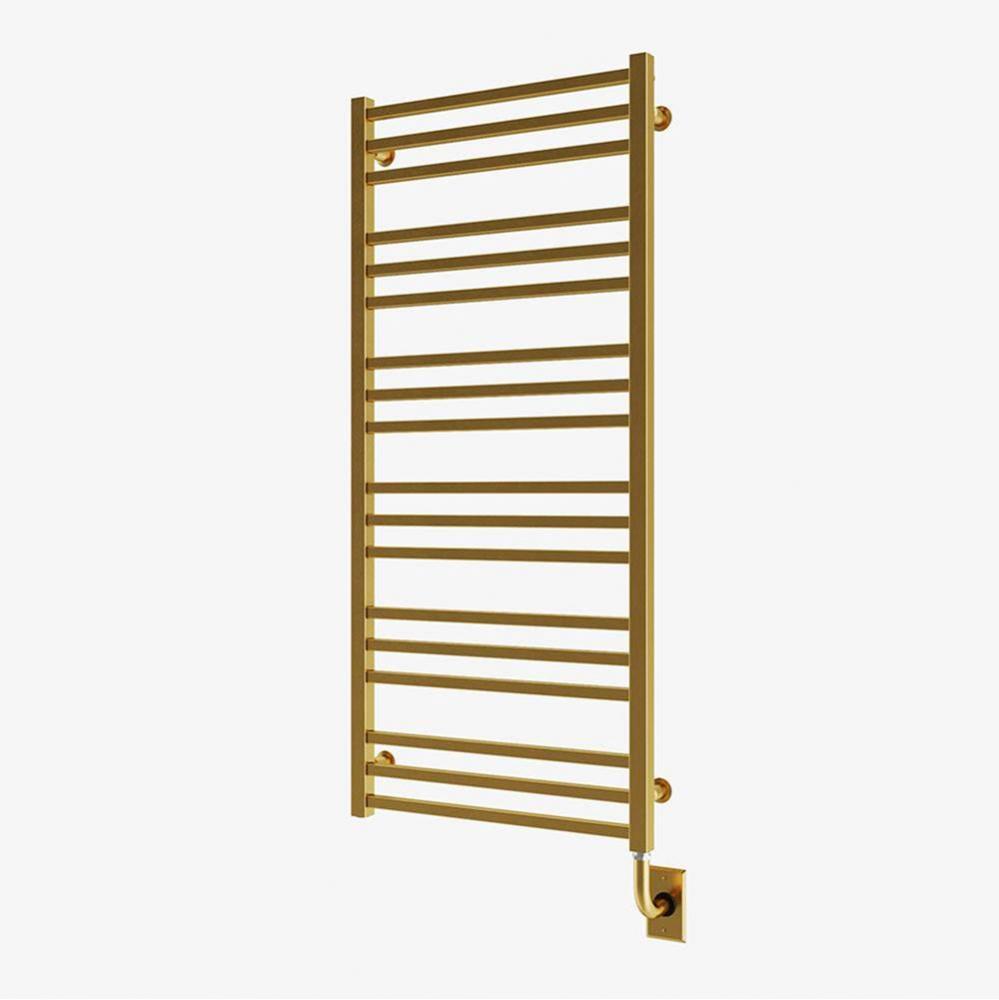 23.5''x47.5'' Avento Electric Hardwired Towel Warmer - PVD Brushed Gold
