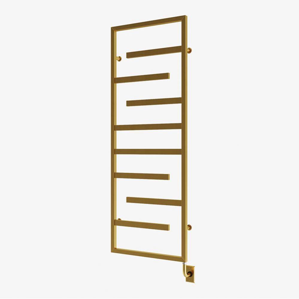 23.5''x64'' Vasto Electric Hardwired Towel Warmer - PVD Brushed Gold