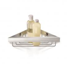 ICO Bath Z40373 - 3'' x 12.25'' x 5.5'' Linea Corner Shower Basket - Stainless Steel