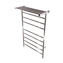 ICO Bath K3023E - 24''x40'' Kontour Angle Electric Plug-In Towel Warmer With Shelf - Chrome