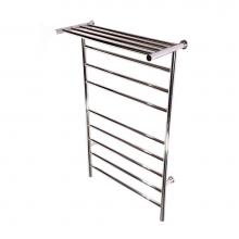ICO Bath K3023W - 24''x40'' Kontour Angle Electric Hardwired Towel Warmer With Shelf - Chrome
