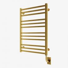 ICO Bath E3208 - 23.5''x31'' Avento Electric Plug-In Towel Warmer - PVD Brushed Gold