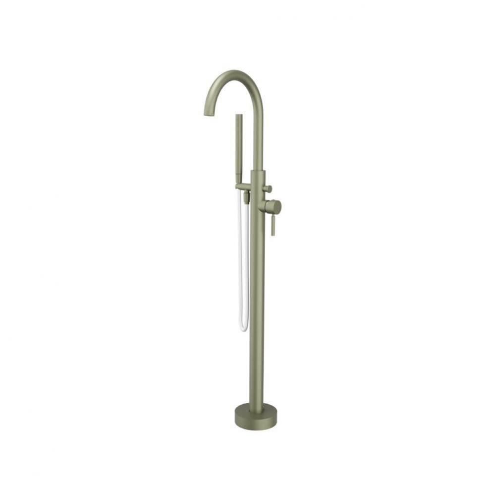 Freestanding Floor Mount Bathtub,Tub Filler With Hand Shower