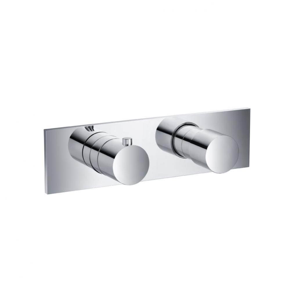 3/4'' Horizontal Thermostatic Shower Valve & Trim - 3 Output