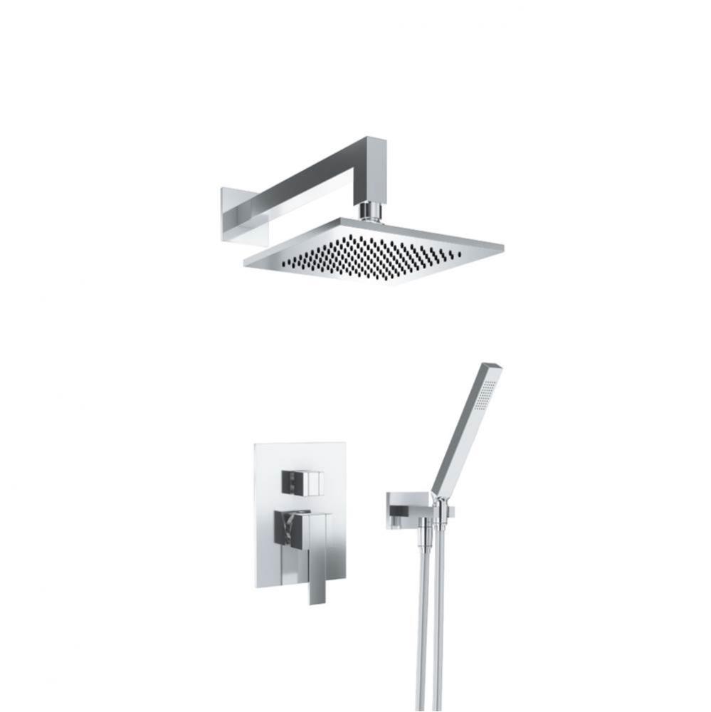 Two Output Shower Set With Shower Head And Hand Held