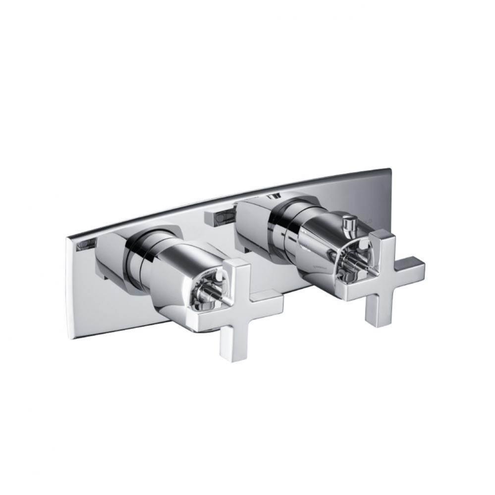 3/4'' Horizontal Thermostatic Shower Valve % Trim - 1 Ouptut