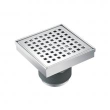 Isenberg 11.SQD.0404CP - 4'' Decorative Floor Drain with 2'' Outlet