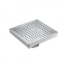 Isenberg 11.SQD.0606CP - 6'' Decorative Floor Drain with 2'' Outlet