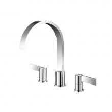 Isenberg 145.2410CP - 3 Hole Deck Mount Roman Tub Faucet