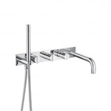 Isenberg 145.2691CP - Wall Mount Tub Filler With Hand Shower