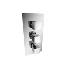 Isenberg 150.4401TCP - Trim For 3/4'' Thermostatic Valve with 2 Volume Controls - Use with TVH.4401