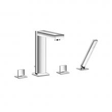 Isenberg 160.2400PN - 4 Hole Deck Mounted Roman Tub Faucet With Hand Shower