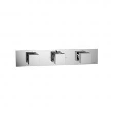 Isenberg 160.2715CP - 3/4'' Horizontal Thermostatic Valve with 2 Volume Controls &  Trim