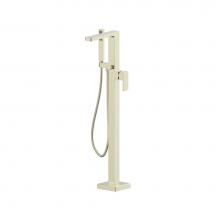 Isenberg 196.1165PN - Freestanding Floor Mount Bathtub / Tub Filler With Hand Shower