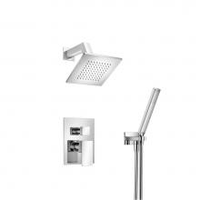 Isenberg 196.3250CP - Two Output Shower Set With Shower Head And Hand Held