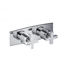 Isenberg 240.2693CP - 3/4'' Horizontal Thermostatic Shower Valve % Trim - 1 Ouptut