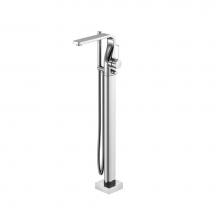 Isenberg 260.1165CP - Freestanding Floor Mount Bathtub / Tub Filler With Hand Shower