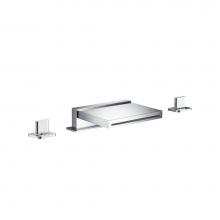 Isenberg 260.2410CFCP - 3 Hole Deck Mount Cascade / Sheet Flow Roman Tub Faucet