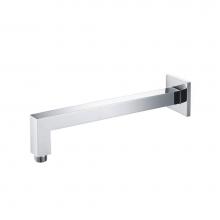 Isenberg HS1001SACP - Wall Mount Square Shower Arm - 12'' (300mm) - With Flange