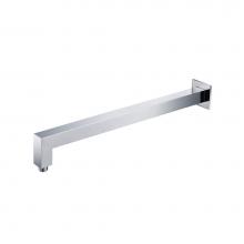 Isenberg HS1080CP - Wall Mount Square Shower Arm - 20'' - With Flange