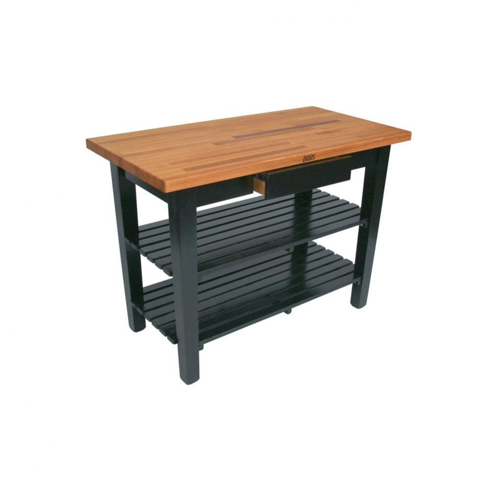 OAK C TBL 48X25X1-1/2 W/FJ-CAS-DWR