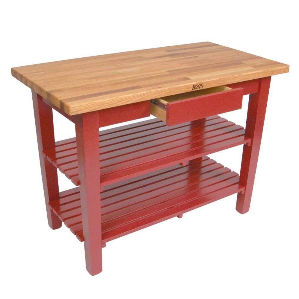 OAK C TBL 48X25X1-1/2 W/FJ-DWR-2SHF